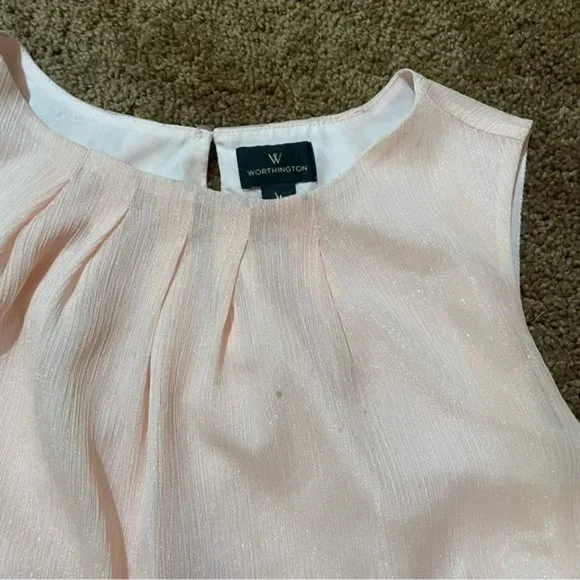 Worthington pink blouse, size M
